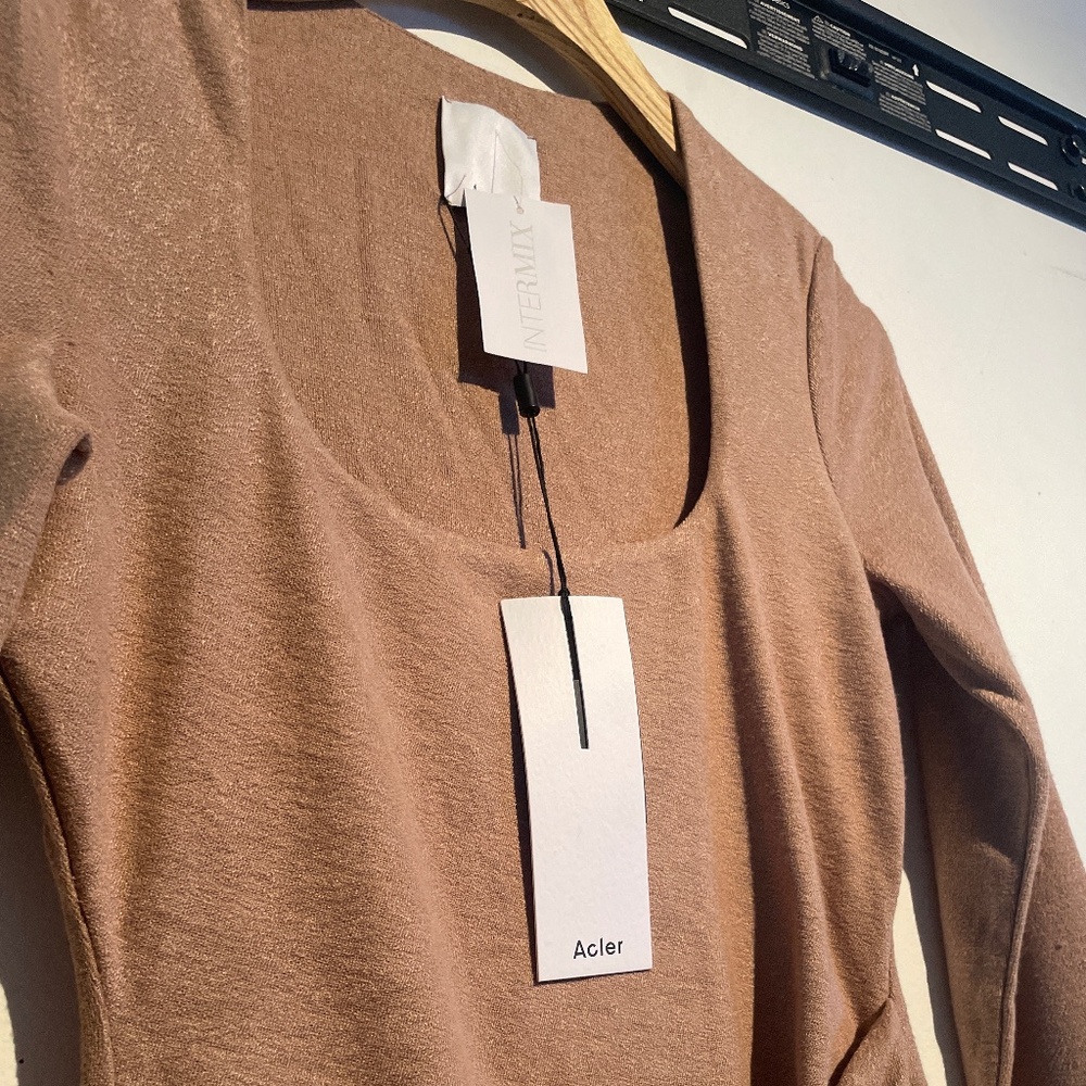 Acler Highfield Dress in Nougat